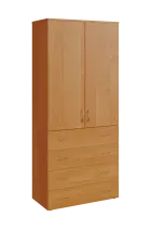 N 5 - 84ZD kancelářská skříň, 2-dveřová/zásuvky, 1800x800x400, olše jantar